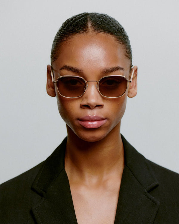 Hello / Matte Gold & Brown Gradient Lens - Shade Files
